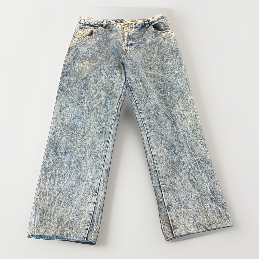 VTG 80s 90s Sasson Acid Wash Jeans Men 38x30 Baggy Grunge Y2K Skater